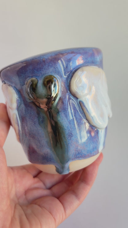 [seconds] magical collection - corrupted violet winged heart travel cup
