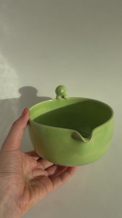matcha bowl - green with buddy