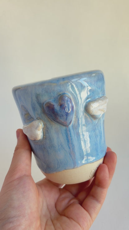 [seconds] magical collection - blue winged heart travel cup